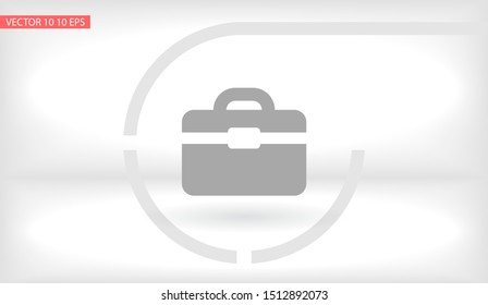 Vector icon bag 10 EPS . Lorem Ipsum Illustration design