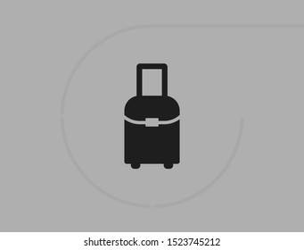 Vector icon bag 10 EPS . Lorem Ipsum Illustration design