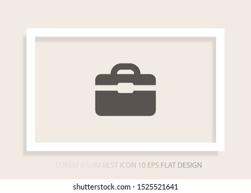 Vector icon bag 10 EPS . Lorem Ipsum Illustration design