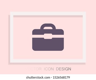 Vector icon bag 10 EPS . Lorem Ipsum Illustration design