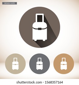 Vector icon bag 10 EPS . Lorem Ipsum Illustration design