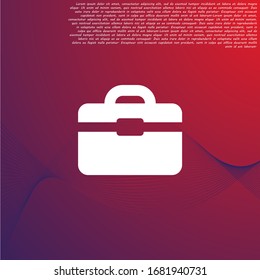 Vector icon bag 10 EPS . Lorem Ipsum Illustration design