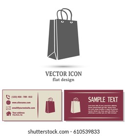 Vector icon bag