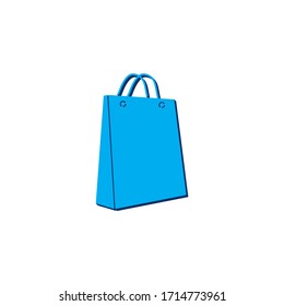 Vector icon bag
isometric. 3d  sign isolated on white background.
