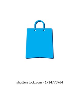 Vector icon bag
isometric. 3d  sign isolated on white background.