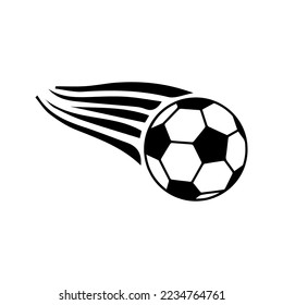 vector icon of a ball going fast