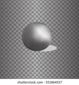 Vector icon ball metall