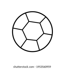 Icono vector de una bola. Icono de fútbol.
