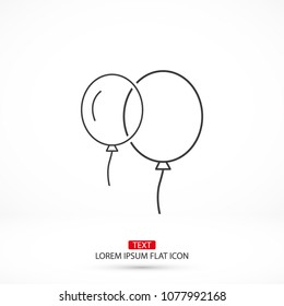 Vector icon balloon inflatable 10 EPS
