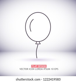 Vector icon balloon inflatable 10 EPS