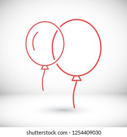 Vector icon balloon inflatable 10 EPS
