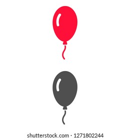 Vector icon balloon inflatable 10 EPS