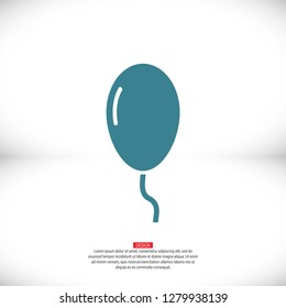 Vector icon balloon inflatable 10 EPS