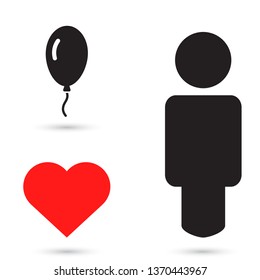 Vector icon balloon inflatable 10 EPS