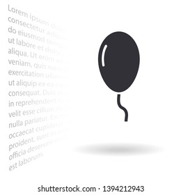 Vector icon balloon inflatable 10 EPS . Lorem Ipsum Illustration design