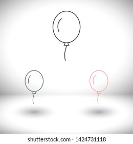 Vector icon balloon inflatable 10 EPS . Lorem Ipsum Illustration design