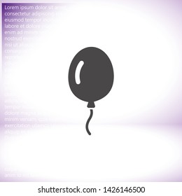 Vector icon balloon inflatable 10 EPS . Lorem Ipsum Illustration design