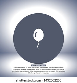 Vector icon balloon inflatable 10 EPS . Lorem Ipsum Illustration design