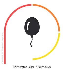 Vector icon balloon inflatable 10 EPS . Lorem Ipsum Illustration design