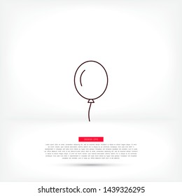 Vector icon balloon inflatable 10 EPS . Lorem Ipsum Illustration design