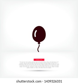 Vector icon balloon inflatable 10 EPS . Lorem Ipsum Illustration design