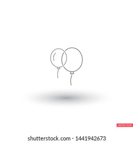 Vector icon balloon inflatable 10 EPS . Lorem Ipsum Illustration design