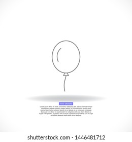 Vector icon balloon inflatable 10 EPS . Lorem Ipsum Illustration design