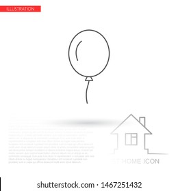 Vector icon balloon inflatable 10 EPS . Lorem Ipsum Illustration design