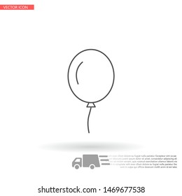 Vector icon balloon inflatable 10 EPS . Lorem Ipsum Illustration design