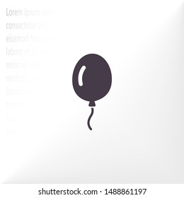 Vector icon balloon inflatable 10 EPS . Lorem Ipsum Illustration design