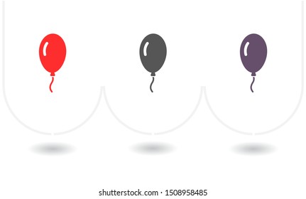 Vector icon balloon inflatable 10 EPS . Lorem Ipsum Illustration design