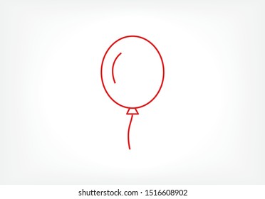 Vector icon balloon inflatable 10 EPS . Lorem Ipsum Illustration design