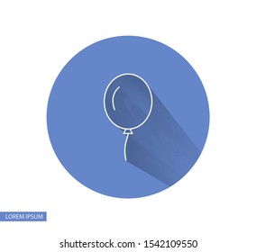 Vector icon balloon inflatable 10 EPS . Lorem Ipsum Illustration design