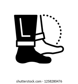 Vector icon for  barefeet