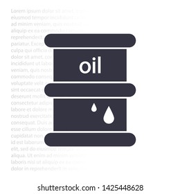 Vector icon barrel 10 EPS . Lorem Ipsum Illustration design
