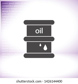 Vector icon barrel 10 EPS . Lorem Ipsum Illustration design