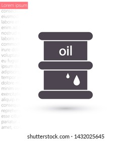 Vector icon barrel 10 EPS . Lorem Ipsum Illustration design