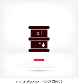 Vector icon barrel 10 EPS . Lorem Ipsum Illustration design