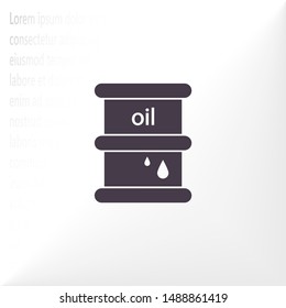 Vector icon barrel 10 EPS . Lorem Ipsum Illustration design