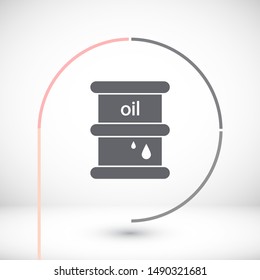 Vector icon barrel 10 EPS . Lorem Ipsum Illustration design