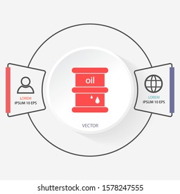 Vector icon barrel 10 EPS . Lorem Ipsum Illustration design
