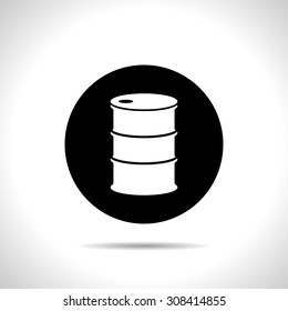 Vector icon barrels of oil