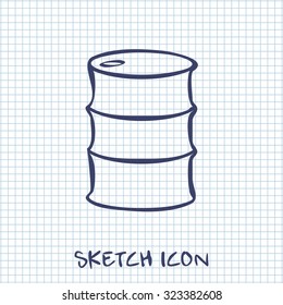 Vector icon barrels of oil