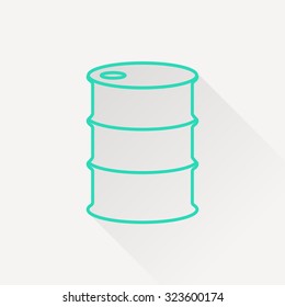 Vector icon barrels of oil