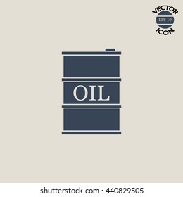 Vector icon barrels of oil
