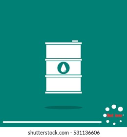 Vector icon barrels of oil