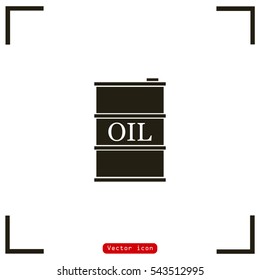 Vector icon barrels of oil