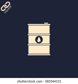 Vector icon barrels of oil