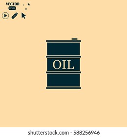 Vector icon barrels of oil