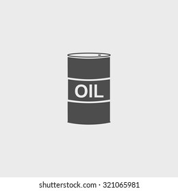 Vector icon barrels of oil. Flat illustration EPS